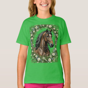 Massachusetts Morgan Horse und Maiglöckchen T-Shirt