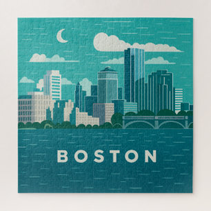 Massachusetts Nacht Stadtbild Boston Stadt