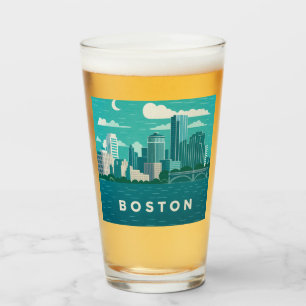 Massachusetts Nacht Stadtbild Boston Stadt Glas
