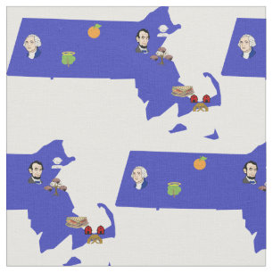 Massachusetts Pun Karte Stoff