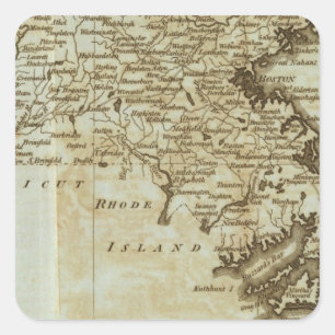 Massachusetts Quadratischer Aufkleber