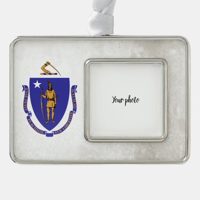 Massachusetts Rahmen-Ornament Silber (Vorderseite)