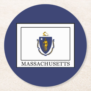Massachusetts Runder Pappuntersetzer