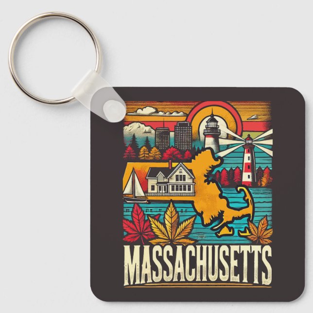 Massachusetts Schlüsselanhänger (Vorderseite)