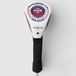 Massachusetts Staat Circle Custom Golf Head Cover Golf Headcover
