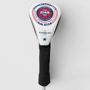 Massachusetts Staat Circle Custom Golf Head Cover Headcover