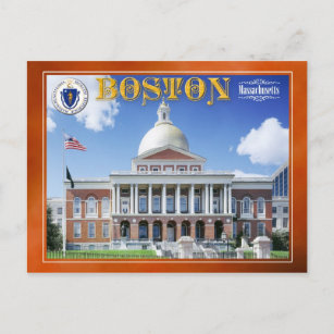 Massachusetts Staat House in Boston Postkarte