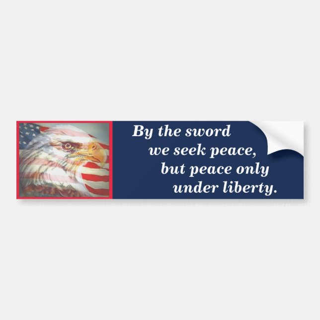 Massachusetts Staat Motto Autoaufkleber (Vorne)