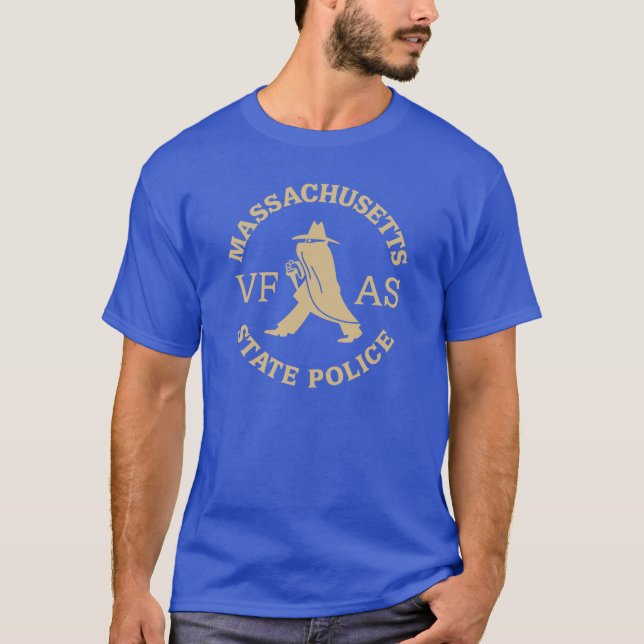 Massachusetts Staat Police Girl T-Shirt (Vorderseite)