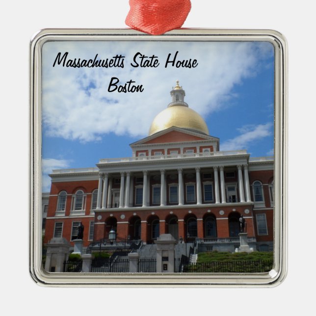 Massachusetts-Staats-Haus, Boston Silbernes Ornament (Vorne)