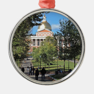 Massachusetts-Staats-Haus Silbernes Ornament