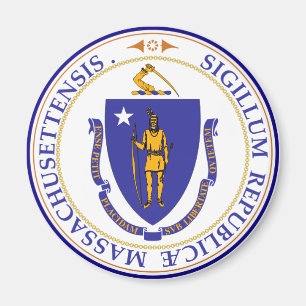 Massachusetts-Staats-Siegel Magnet