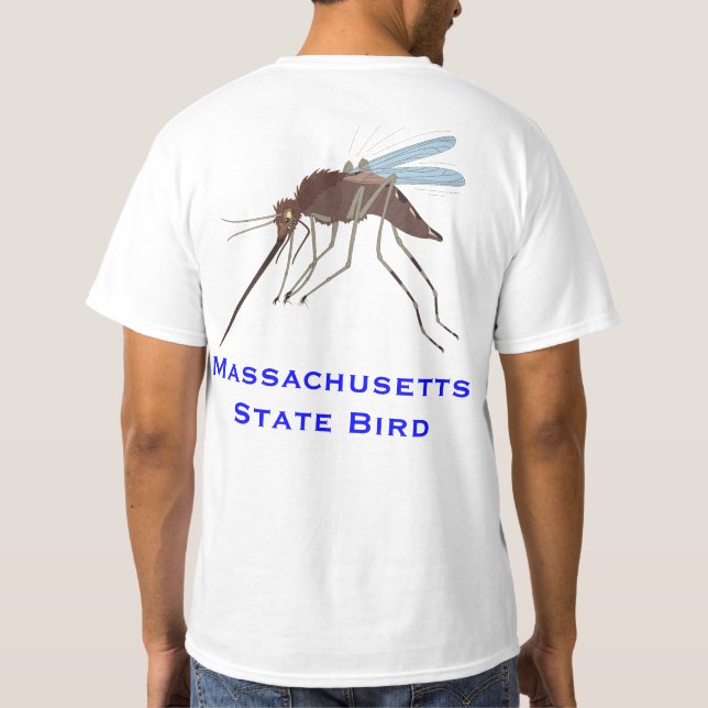 Massachusetts-Staats-Vogel T-Shirt (Rückseite)