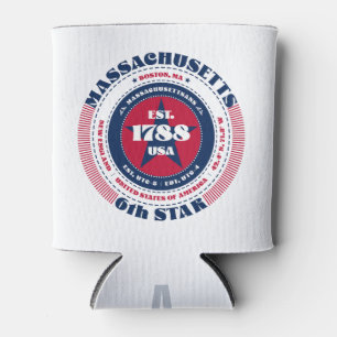 Massachusetts Staatsstolz Personalisiert Monogramm Dosenkühler