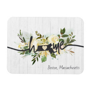 Massachusetts State Personalisierte Heimatstadt Ru Magnet
