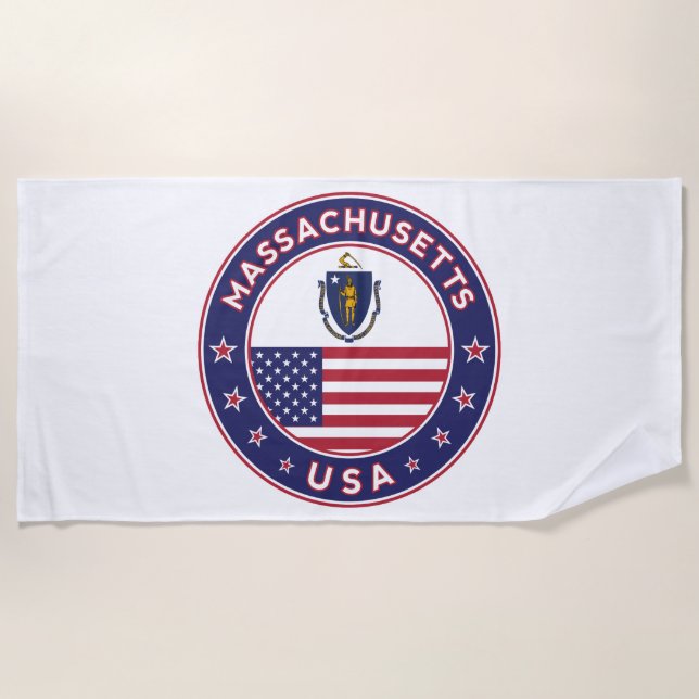 Massachusetts Strandtuch (Vorderseite)