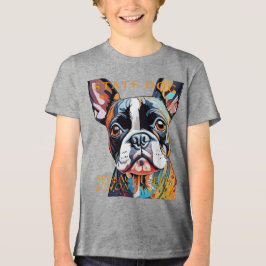 Massachusetts Territorium Hund The Boston Terrier Tri-Blend Shirt