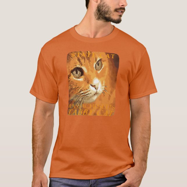 Massachusetts Territory Cat The Orange Tabby Cat T-Shirt (Vorderseite)