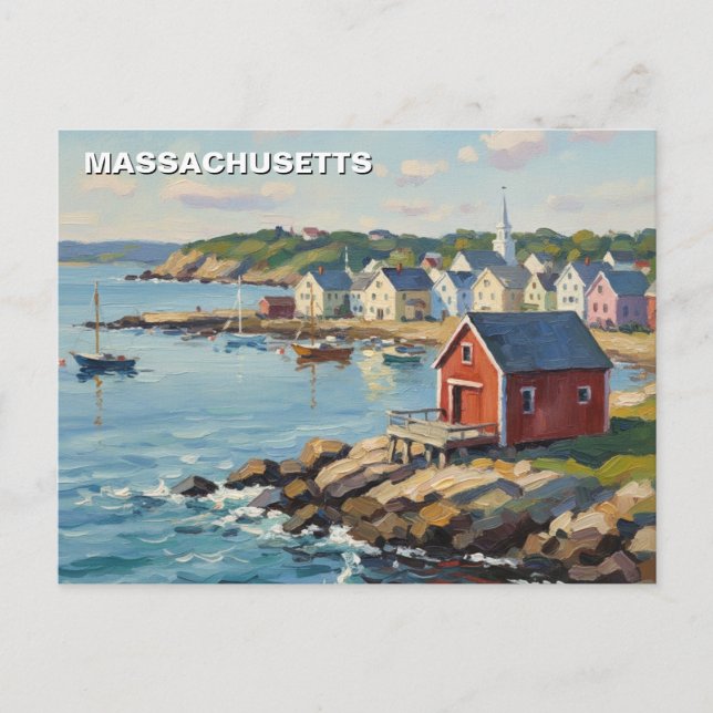 Massachusetts Travel Postkarte (Vorderseite)