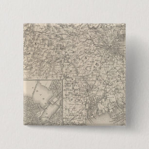 Massachusetts und Rhode Island Button