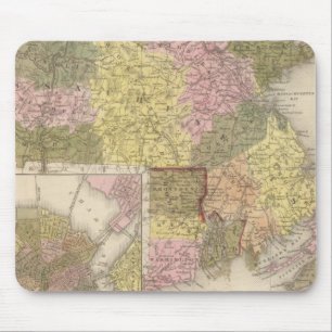 Massachusetts und Rhode Island Mousepad
