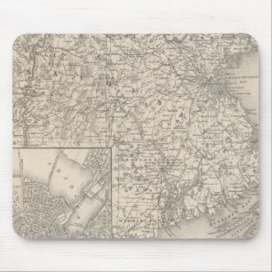 Massachusetts und Rhode Island Mousepad