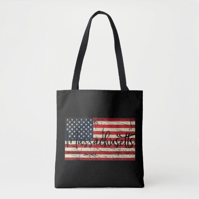 Massachusetts USA Tote Bag Tasche (Vorderseite)