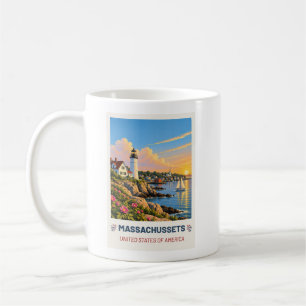 Massachusetts USA – Vintage-Reisebecher Kaffeetasse