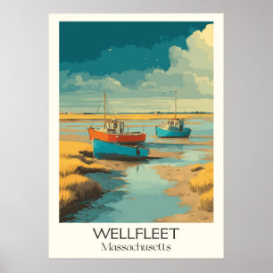 Massachusetts Vintag Gezeitenkunst Kunst Poster