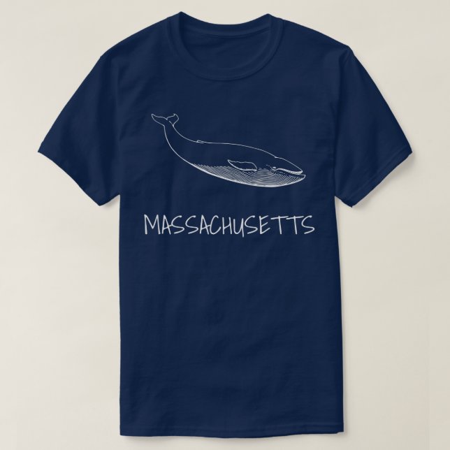 MASSACHUSETTS Whale Watching Whale quotes T-Shirt (Design vorne)