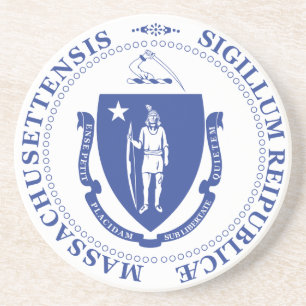 Massachusetts-Zeichen Getränkeuntersetzer