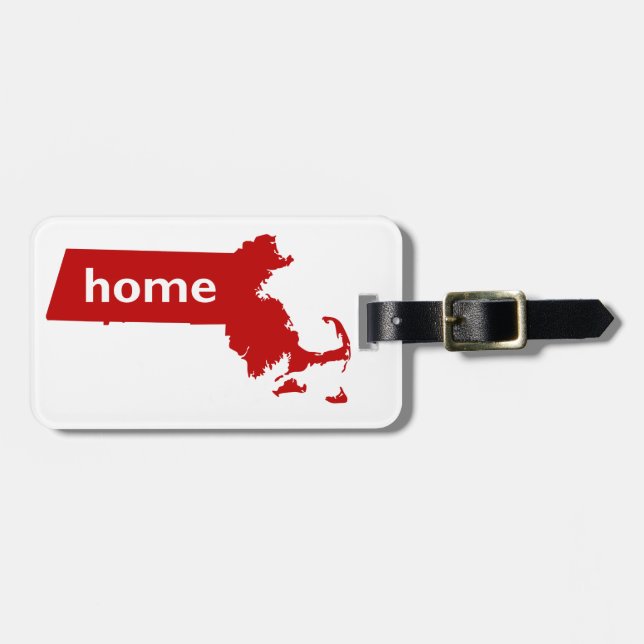 Massachusetts-Zuhause Gepäckanhänger (Vorderseite horizontal)