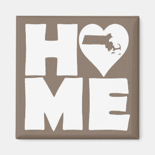 Massachusetts Zuhause Heart Staat Kühlschrankmagn Magnet