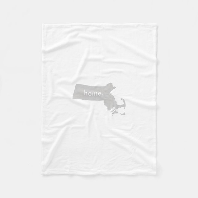Massachusetts-Zuhause-Staat Fleecedecke (Vorderseite)