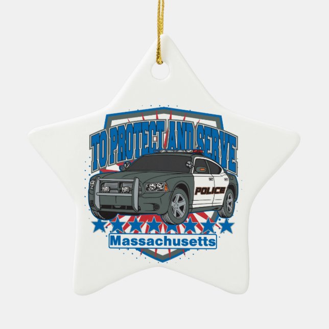 Massachusetts, zum des Polizeiwagens zu schützen Keramikornament (Vorne)