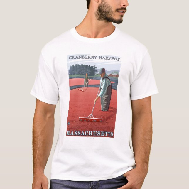 MassachusettsCranberry Sumpf-Ernte T-Shirt (Vorderseite)