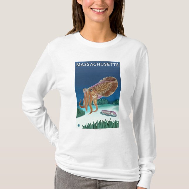 MassachusettsCuttlefish Szene T-Shirt (Vorderseite)