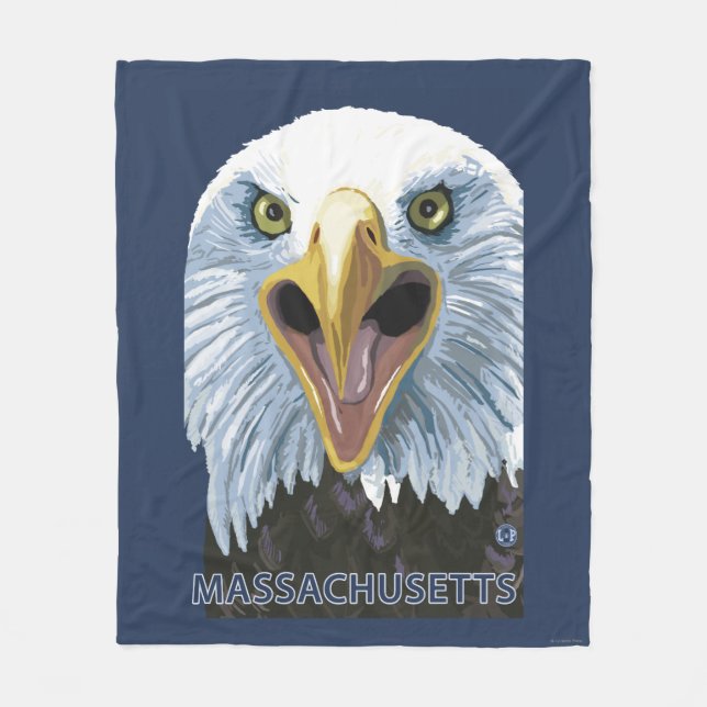 MassachusettsEagle herauf nahes Fleecedecke (Vorderseite)