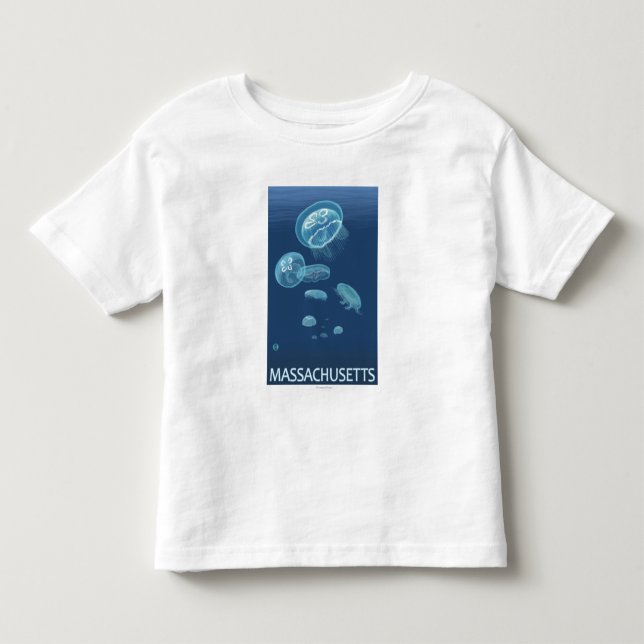 MassachusettsJellyfish Szene Kleinkind T-shirt (Vorderseite)