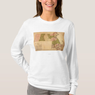 MassachusettsPanoramic MapMassachusetts T-Shirt