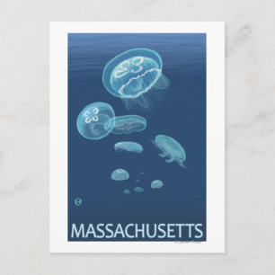MassachusettsQuallen-Szene Postkarte