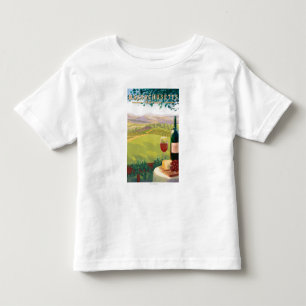 MassachusettsWine Land-Szene Kleinkind T-shirt