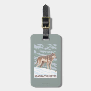MassachusettsWolf Szene Gepäckanhänger