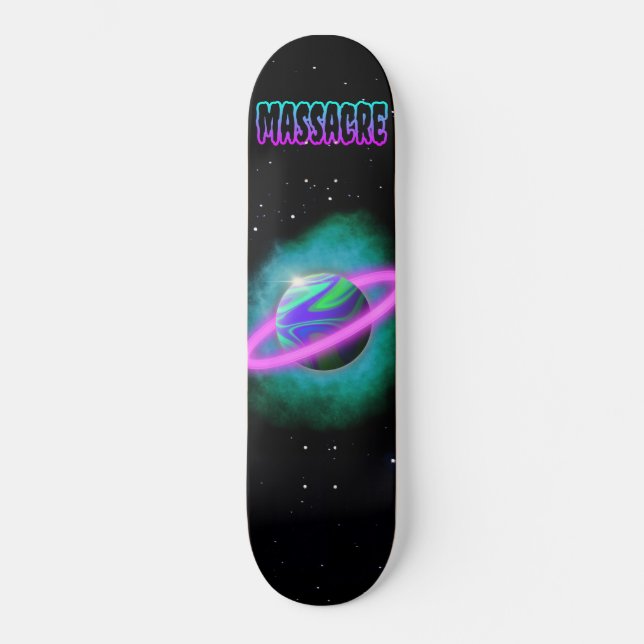 Massacre : Planète Slime Skateboard Deck (Recto)
