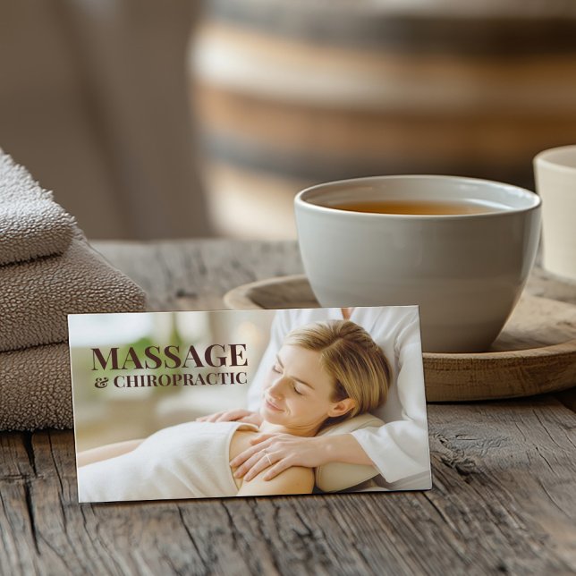 Massage Chiropraktisches Soul- und Körpertherapie  Visitenkarte (Perfect for business)