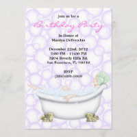 Massage de Bath de spa et invitation doux MIGNONS