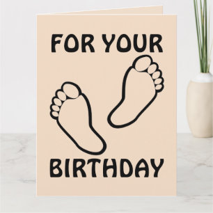 MASSAGE DE PIED romantique CARTE D'ANNIVERSAIRE