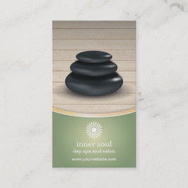 Massage entsteint hölzerne Wellness-Center-weises Terminkarte