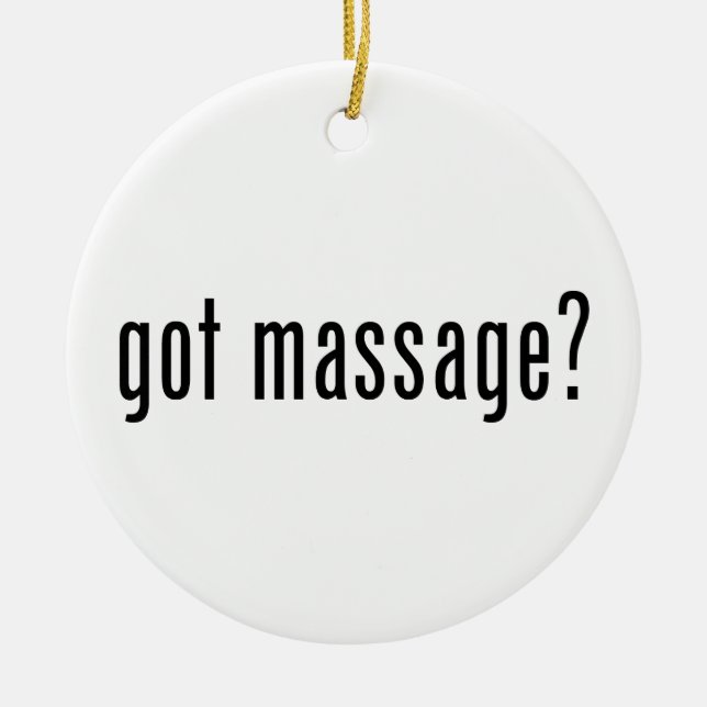Massage got? keramik ornament (Vorne)