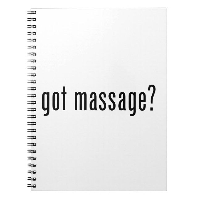 Massage got? notizblock (Vorderseite)
